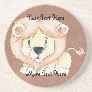 En Grès Dessous de verre Lion mignon