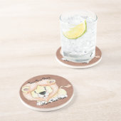 En Grès Dessous de verre Lion mignon (Côté)