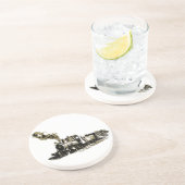 En Grès Dessous de verre Locomotive à vapeur (Côté)