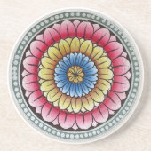 En Grès Dessous de verre Lotus Mandala (Devant)