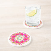 En Grès Dessous de verre Lotus Mandala (Côté)