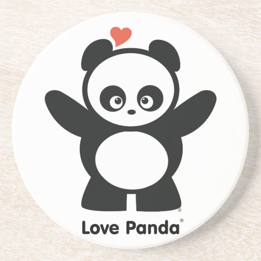 En Grès Dessous de verre Love Panda® (Devant)