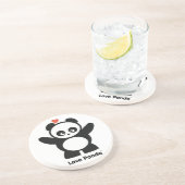 En Grès Dessous de verre Love Panda® (Côté)