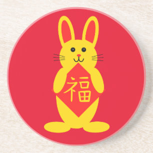 En Grès Dessous de verre Lucky Rabbit #1