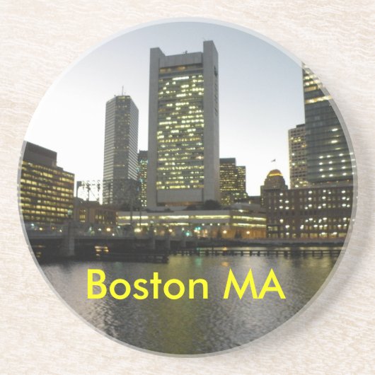 En Grès Dessous de verre MA de Boston (Devant)