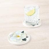 En Grès Dessous de verre Magnolia blancs, Acheter 1 ou un (Côté)