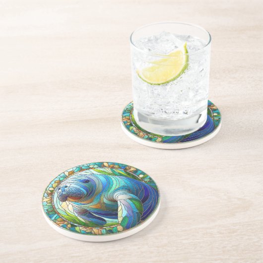 En Grès Dessous de verre Manatee (Côté)