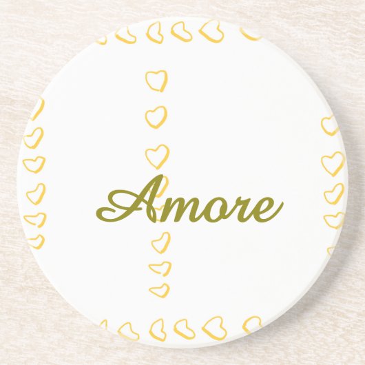 En Grès Dessous de verre mariage Sandstone (Devant)