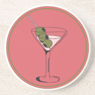 En Grès Dessous de verre Martini