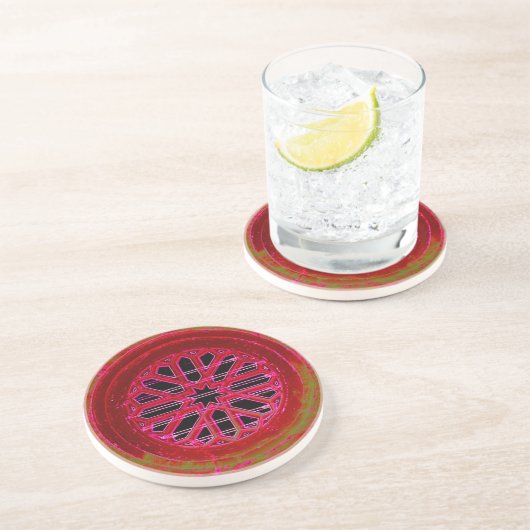 En Grès dessous de verre médiéval (Côté)