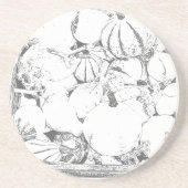 En Grès Dessous de verre - Mélons à vendre (Devant)