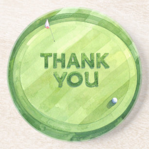 En Grès Dessous de verre Merci golf   Terrain de golf élég
