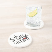 En Grès Dessous de verre mignons de séjour (Côté)