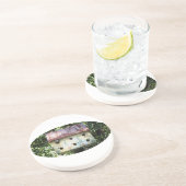 En Grès Dessous de verre modifié Birdhouse (Côté)