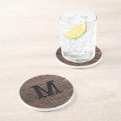 En Grès Dessous de verre Monogramme personnalisé (Côté)
