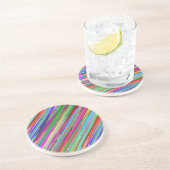 En Grès Dessous de verre Motif artistique (Côté)