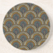 En Grès Dessous de verre Motif Boho Broidery Arch (Devant)