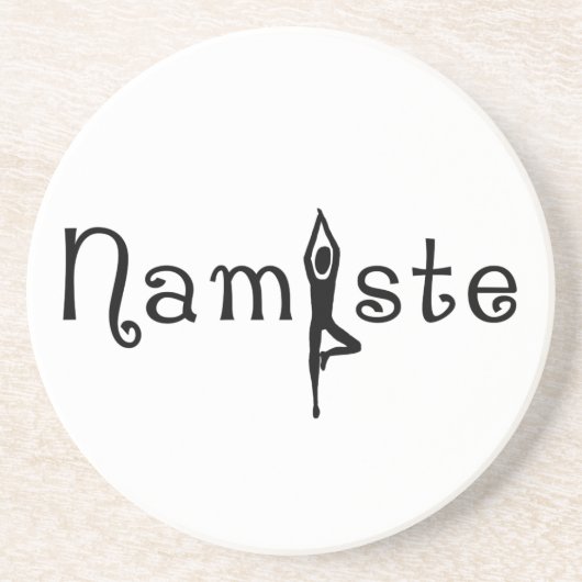 En Grès Dessous de verre Namaste (Devant)