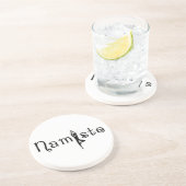 En Grès Dessous de verre Namaste (Côté)