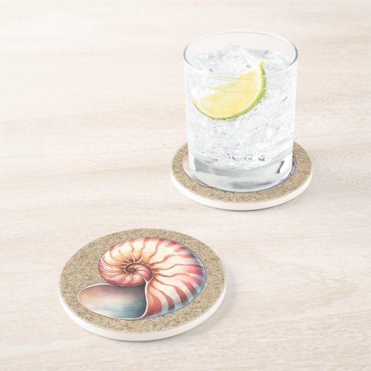 En Grès Dessous de verre Nautilus (Côté)