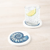 En Grès Dessous de verre Nautilus Shell (Côté)