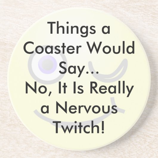 En Grès Dessous de verre Nervous Twitch (Devant)