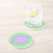 En Grès Dessous de verre neutres du baby shower (Côté)