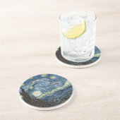 En Grès Dessous de verre nocturne étoilé (Côté)