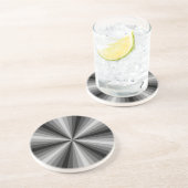 En Grès Dessous de verre noir illusion d'optique (Côté)