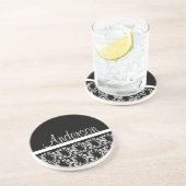 En Grès Dessous de verre noir soigné (Côté)