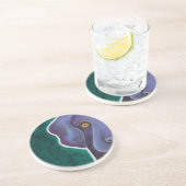 En Grès Dessous de verre noirs de laboratoire (Côté)