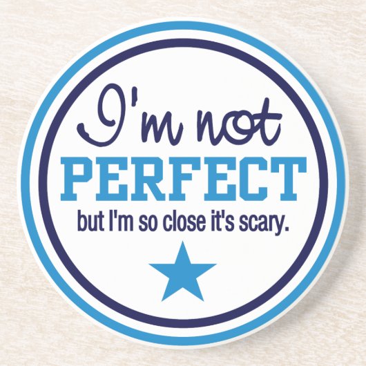 En Grès Dessous de verre NON PARFAITS - bleu (Devant)