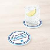 En Grès Dessous de verre NON PARFAITS - bleu (Côté)