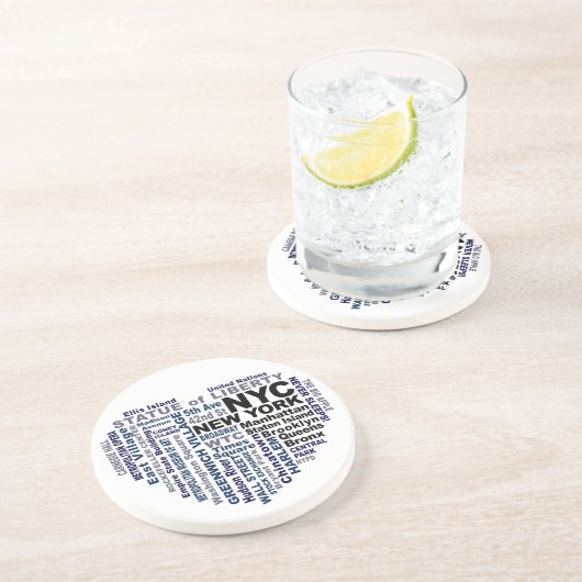 En Grès Dessous de verre NYC (Côté)