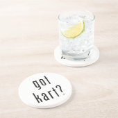 En Grès dessous de verre obtenus de kart (Côté)