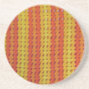 En Grès Dessous de verre - Orange afghan