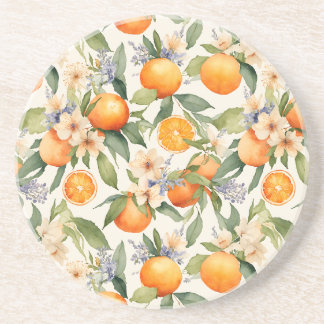 En Grès Dessous de verre Orange Blossom