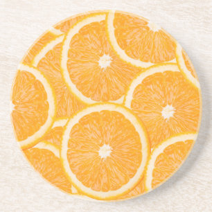 En Grès Dessous de verre Oranges