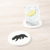 En Grès Dessous de verre Ours Grizzli (Côté)