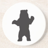 En Grès Dessous de verre Ours Noir (Devant)