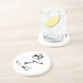 En Grès Dessous de verre Outline Bulldog (Côté)