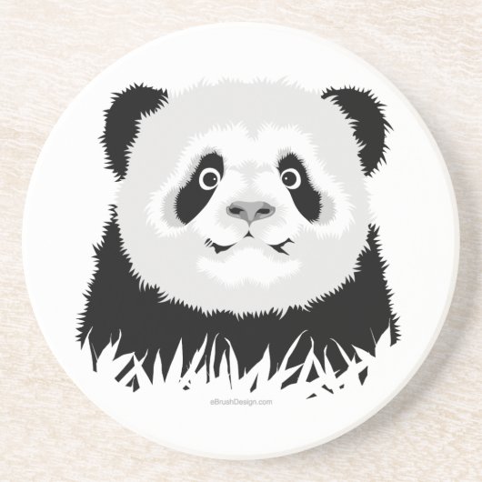 En Grès Dessous de verre Panda Bear (Devant)