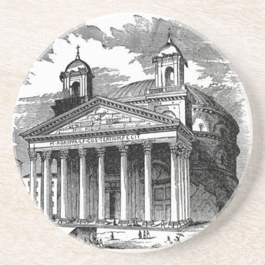 En Grès Dessous de verre Panthéon (Devant)