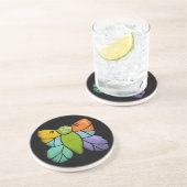 En Grès Dessous de verre papillon (Côté)