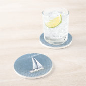 En Grès Dessous de verre partis de voile (Côté)