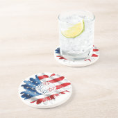 En Grès Dessous de verre patriotique (Côté)