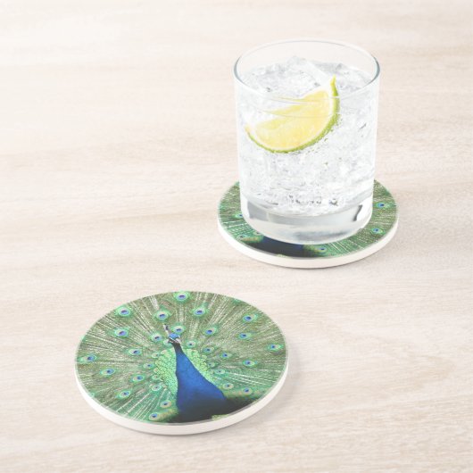 En Grès Dessous de verre - Peacock (Côté)