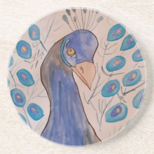 En Grès Dessous de verre Peacock Blue Sandstone