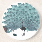 En Grès Dessous de verre Peacock vintages (Devant)