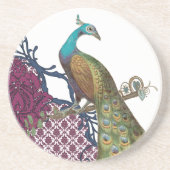 En Grès Dessous de verre Peacock vintages (Devant)